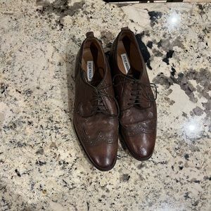 Steve Madden brown leather dress shoe size 10